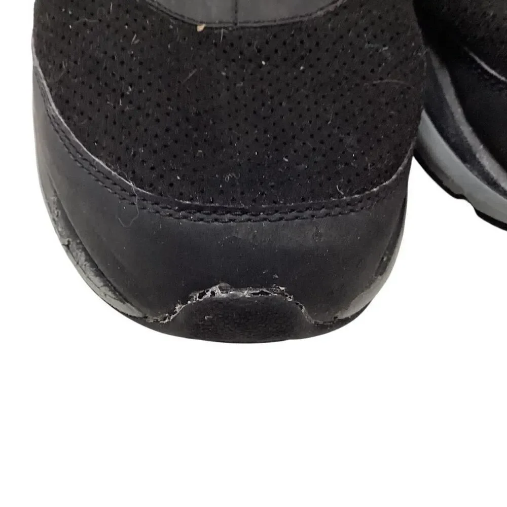 Brooks Walking Shoes Men 12 Black Gray Addiction Walker Suede Lace Up